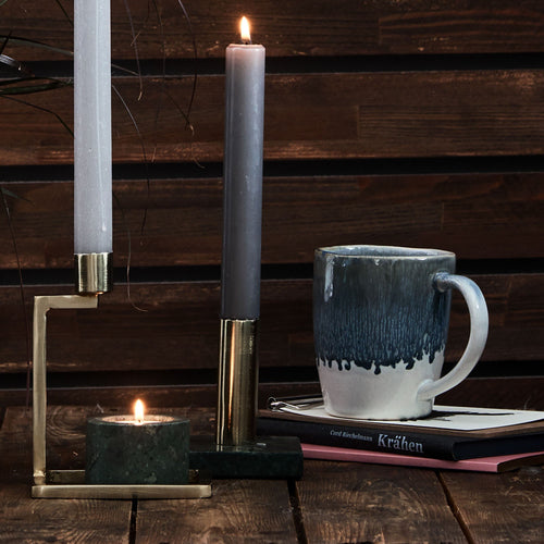Caima Mug Set blue grey, 100% ceramic | URBANARA cups & mugs
