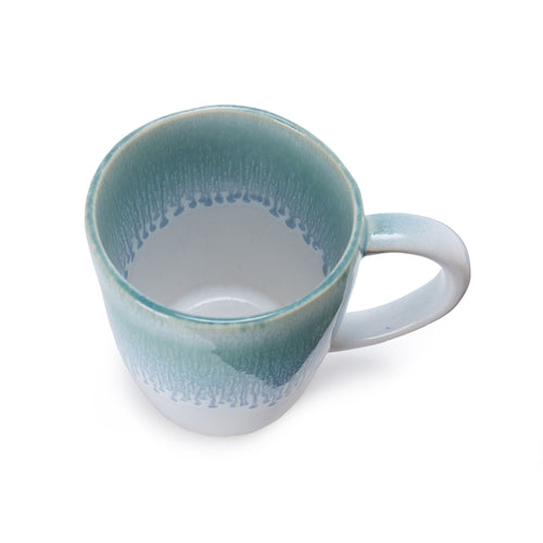 Caima mug, turquoise & blue, 100% ceramic | URBANARA cups & mugs