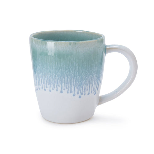 Caima mug, turquoise & blue, 100% ceramic