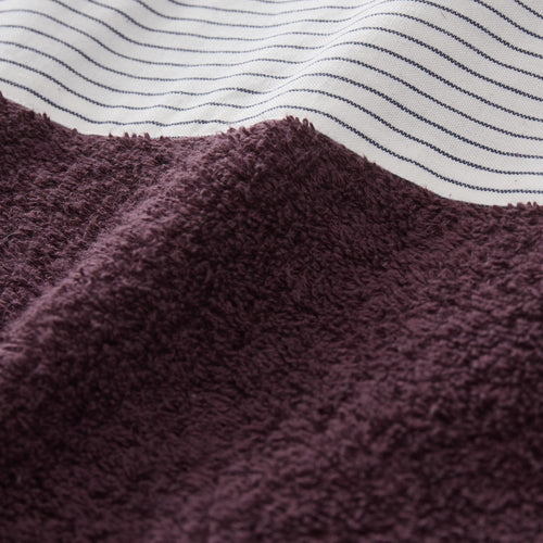 Luni beach towel, aubergine, 100% cotton |High quality homewares