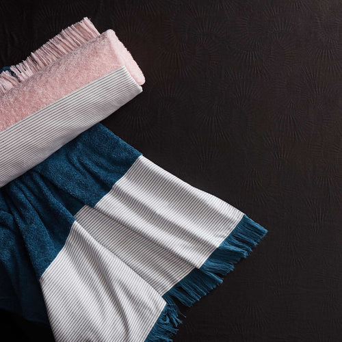 Luni beach towel, light pink, 100% cotton | URBANARA beach towels