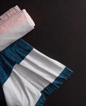 Luni beach towel, teal, 100% cotton