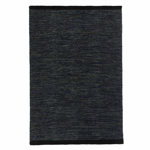 Odis rug in grey green & black, 87% new wool & 9% cotton & 4% polyester |Find the perfect wool rugs