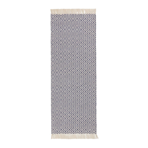 Barota runner, ultramarine & white, 100% pet |High quality homewares