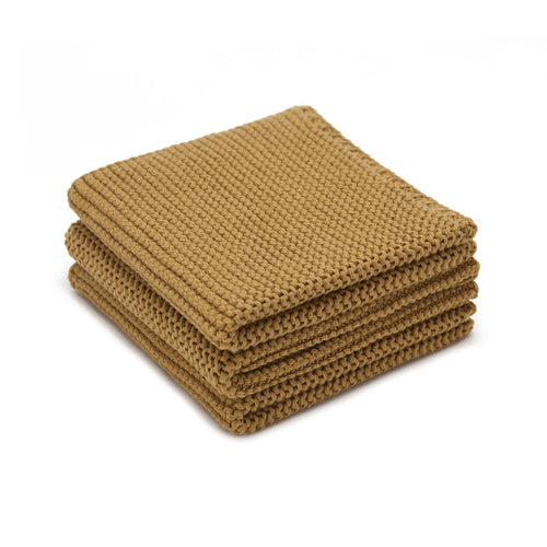 Safara dishcloth, mustard, 100% cotton