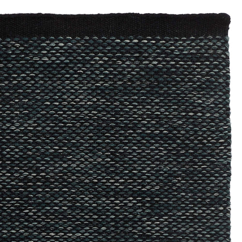 Odis runner, grey green & black, 87% new wool & 9% cotton & 4% polyester