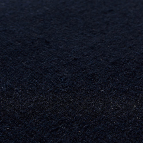 Manu runner, dark blue, 100% wool & 100% cotton |High quality homewares