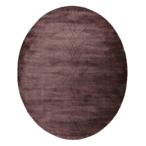 Arreau rug, plum, 100% viscose | URBANARA viscose rugs