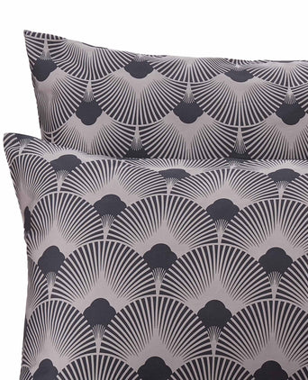 Zamora duvet cover, grey & dark grey, 100% cotton
