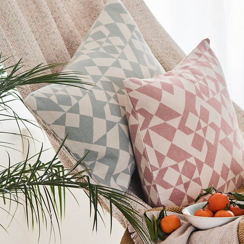 Light grey green & Natural white Amparo Kissenhülle | Home & Living inspiration | URBANARA