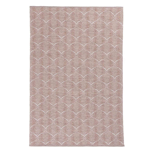 Shipry rug, dusty pink & natural white, 100% cotton | URBANARA cotton rugs