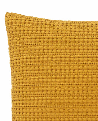 Anadia cushion cover, mustard, 100% cotton