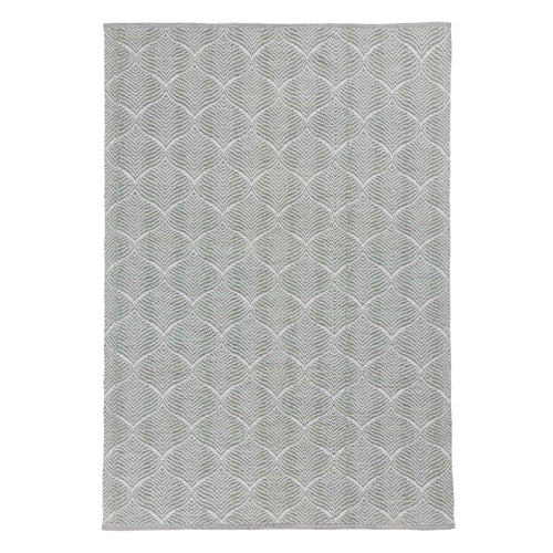 Shipry rug, grey green & natural white, 100% cotton | URBANARA cotton rugs
