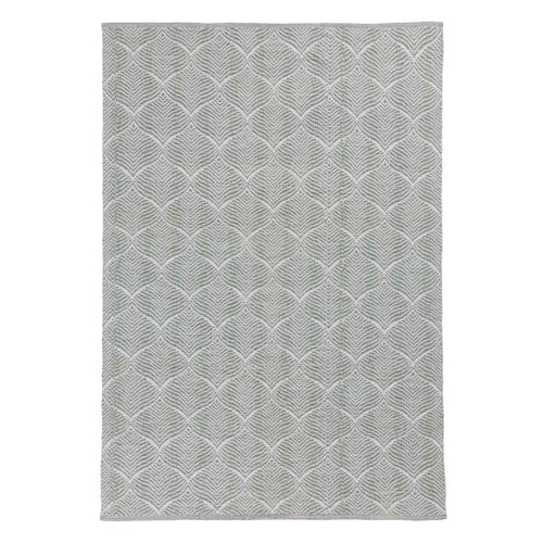Shipry rug, grey green & natural white, 100% cotton | URBANARA cotton rugs