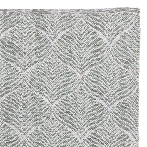 Shipry rug, grey green & natural white, 100% cotton