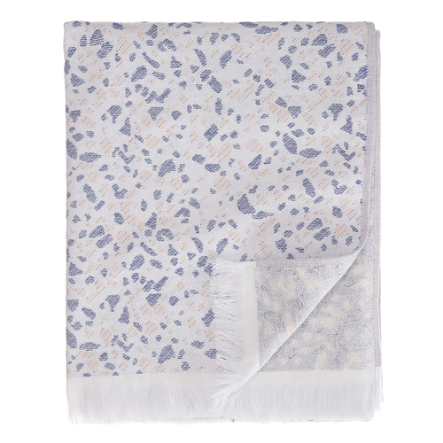 Verin beach towel, off-white & ultramarine & light pink, 100% cotton | URBANARA beach towels