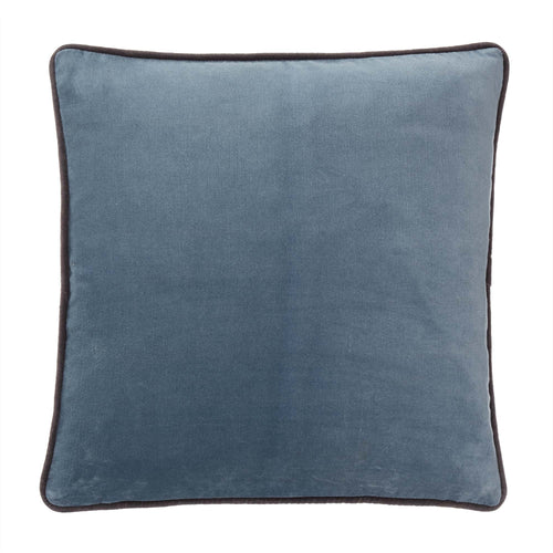 Suri cushion cover, grey blue & dark grey, 100% cotton