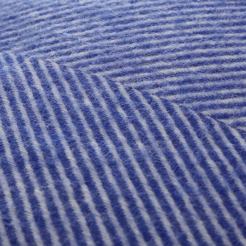 Gotland cushion cover, ultramarine & cream, 100% new wool & 100% linen | URBANARA cushion covers