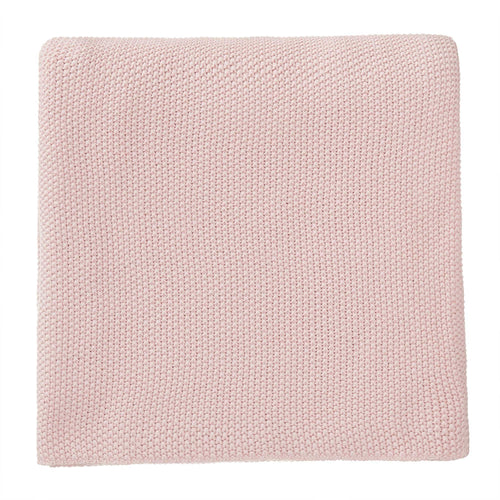 Antua blanket, powder pink, 100% cotton