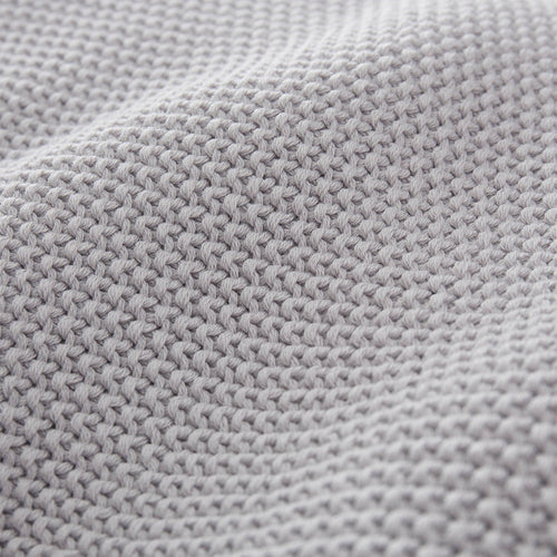 Antua Cotton Blanket silver grey, 100% cotton | URBANARA cotton blankets