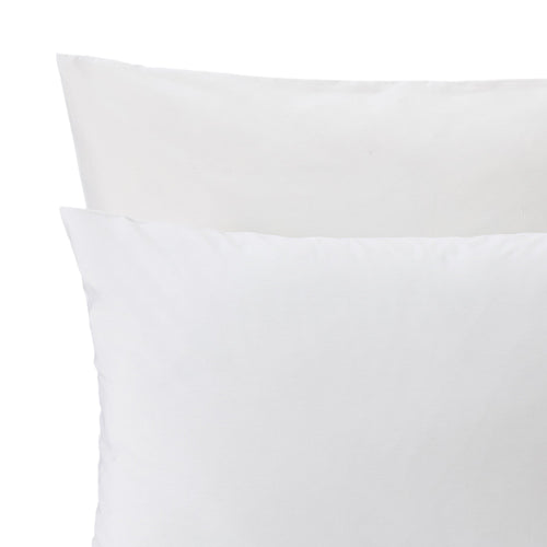 Aliseda duvet cover, white, 100% combed cotton | URBANARA percale bedding
