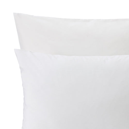 Aliseda duvet cover, white, 100% combed cotton | URBANARA percale bedding