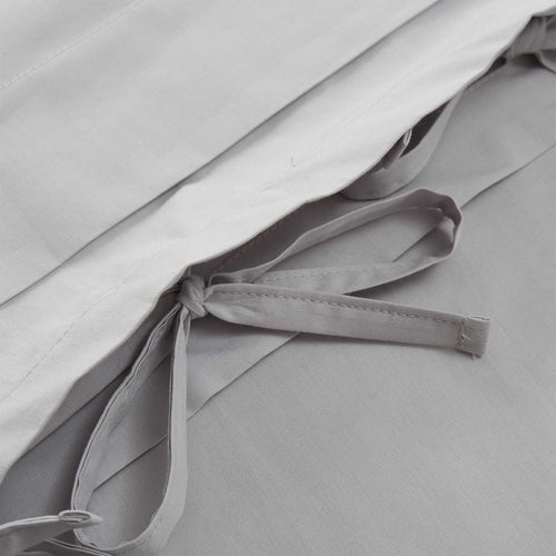 Aliseda pillowcase, light grey, 100% combed cotton | URBANARA percale bedding