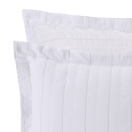 Altura pillowcase, white & silver, 100% cotton |High quality homewares