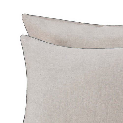 Alvalade duvet cover, natural & green grey, 100% linen |High quality homewares