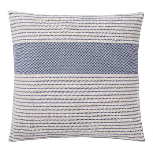 Kadan cushion cover, ultramarine & white, 50% linen & 50% cotton