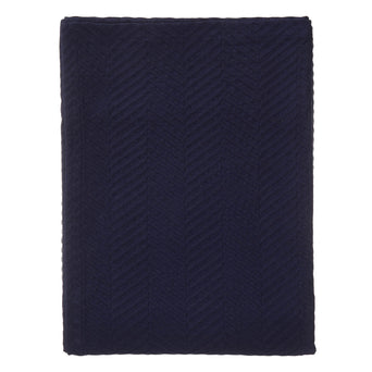 Lixa bedspread, dark blue, 100% cotton