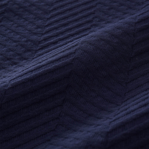 Lixa bedspread, dark blue, 100% cotton | URBANARA bedspreads & quilts