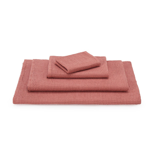 Neris hand towel, papaya, 100% linen