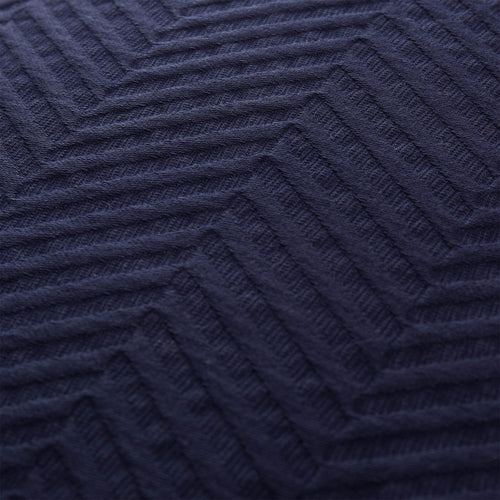 Lixa cushion cover, dark blue, 100% cotton | URBANARA cushion covers