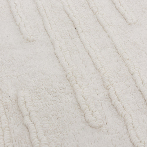 Eskil bath mat, natural white, 100% cotton | URBANARA bath mats