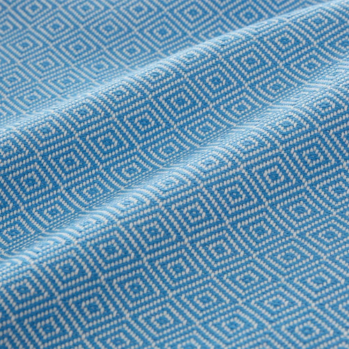 Cesme Hammam Towel light blue & white, 100% cotton | URBANARA hammam towels