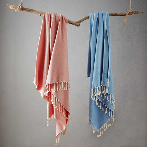 Cesme Hammam Towel in light blue & white | Home & Living inspiration | URBANARA