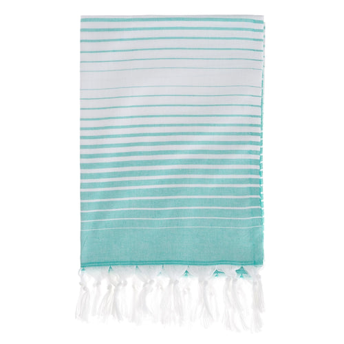 Kadirli hammam towel, green grey & white, 100% cotton