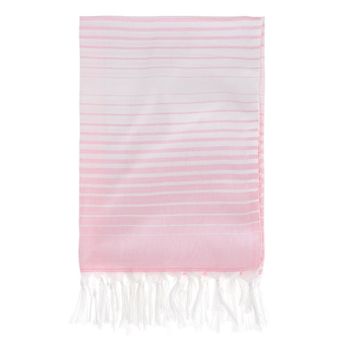 Kadirli hammam towel, light pink & white, 100% cotton