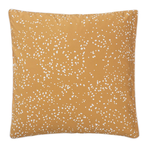 Connemara cushion cover, mustard & white, 100% cotton