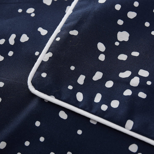 Connemara cushion cover, dark blue & white, 100% cotton |High quality homewares