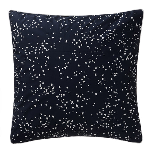 Connemara cushion cover, dark blue & white, 100% cotton