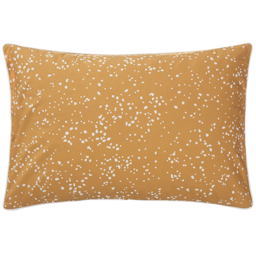 Connemara cushion cover, mustard & white, 100% cotton