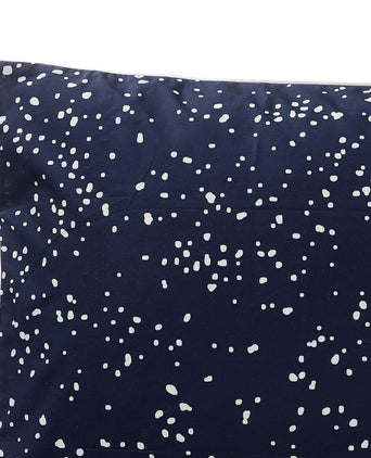 Connemara cushion cover, dark blue & white, 100% cotton