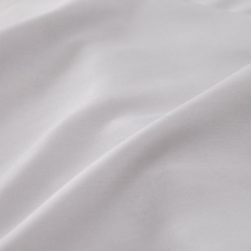 Lucca duvet cover, silver grey, 100% silk | URBANARA silk bedding