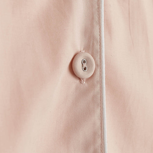 Alva Pyjama Shirt light pink & white, 100% organic cotton | URBANARA nightwear