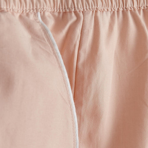 Alva Pyjama Bottoms light pink & white, 100% organic cotton | High quality homewares