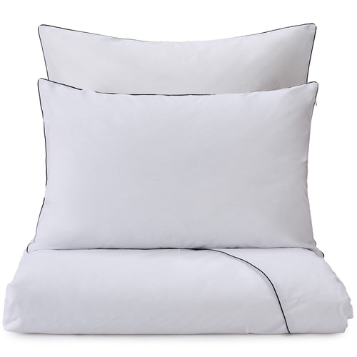 Vitero Pillowcase white & black, 100% combed cotton
