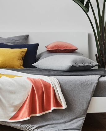 Sabugal duvet cover, light grey melange, 100% cotton