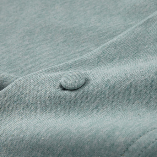Sabugal duvet cover, light grey green melange, 100% cotton | URBANARA jersey bedding